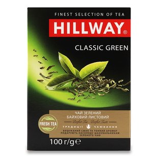 Чай листовий зелений Classic Green Hillway, 100 г 2844410 фото