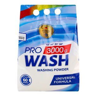 Порошок для прання Pro Wash Універсальний, 3 кг 3911500 фото