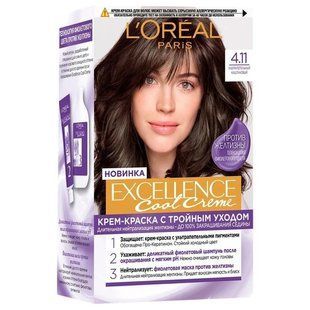 Краска для волос 4.11 Ультрапепельный каштановый L'Oreal Paris, 255 г 3787010 фото