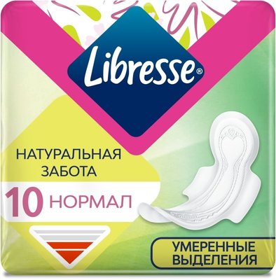 Прокладки гігієнічні Normal Ultra Natural Care Libresse, 10 шт 2903830 фото