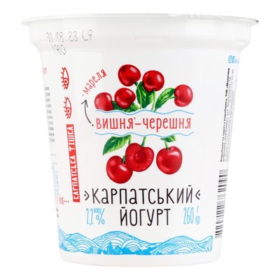 Йогурт 2.2% Полуниця-злаки Карпатський Галичина, 260 г 3678360 фото