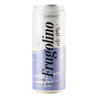 Напій безалкогольний сильногазований на ароматизаторах з/б Fragolino Bianco Tairovo, 0.33л 4175140 фото