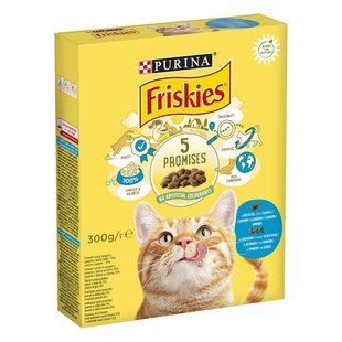 Корм сухий для котів З лососем та овочами Friskies, 300 г 2394460 фото