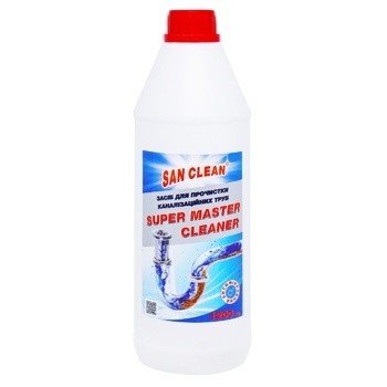 Засіб для чищення труб San Clean Pipe Cleaner Super Master Cleaner, 1,2 л 1222310 фото