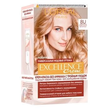 Крем-краска для волос №8U Excellence Creme L'Oreal Paris, 1шт 3981730 фото