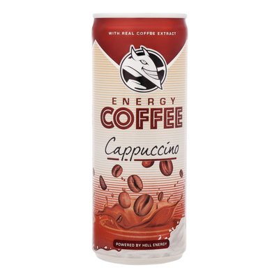 Напій кавовий Energy Coffee Cappuccino ж/б Hell, 0.25 л 3425300 фото
