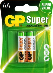 Батарейки Супер АА GP, 2 шт / уп. 2669950 фото