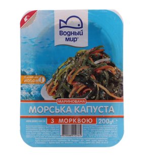 Морська капуста з морквою Водний світ, 200 г 3854040 фото