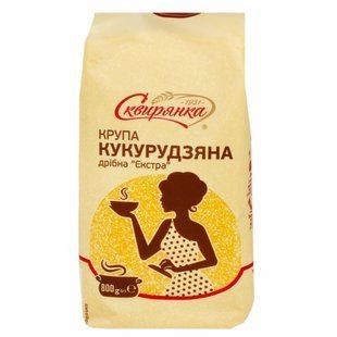 Крупа кукурудзяна дрібна Екстра Сквірянка, 800 г 3424850 фото