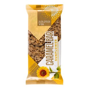 Козинак соняшниковий Sunflower Caramel Bar Zolotoi Vek, 60 г 3987750 фото