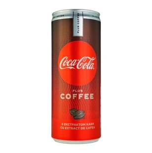 Напій енергетичний б/а газований ж/б Plus Coffee Coca-Cola, 0.25 л 3361380 фото