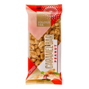 Козинак з арахісу Peanut Caramel Bar Zolotoi Vek, 80 г 3987740 фото