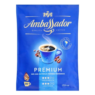 Кофе растворимый Premium Ambassador, 170 г 4107300 фото