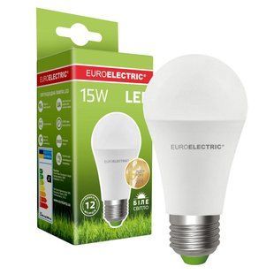 Світлодіодна лампа Eurolelectric A60 15W E27 4000K 4667490 фото