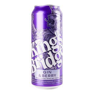 Напій слабоалкогольний 7% сильногазований Gin&Berry King's Bridge з/б 0.5 л 4235920 фото