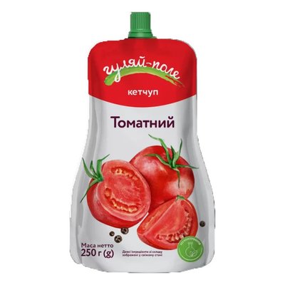 Кетчуп томатний Гуляй-поле, 250 г 4234390 фото