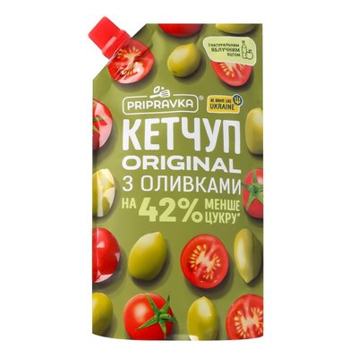 Кетчуп Original с оливками, на 42% меньше сахара Приправка, 250 г 4161060 фото