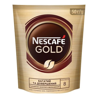 Кава розчинна Nescafe Gold, 50 г 4129190 фото