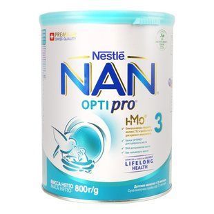 Смесь молочная сухая для детей от 12 месяцев 3 Optipro NAN, 800 г 2328970 фото