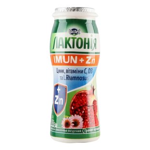 Напій кисломолочний 1.5% Гранат-ехінацея Лактонія, 100 г 3922890 фото