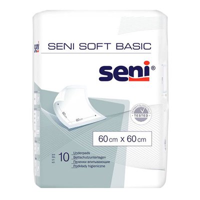 Набір пелюшок гігієнічних 60x60 см Basic Soft Seni, 1 шт 1899880 фото