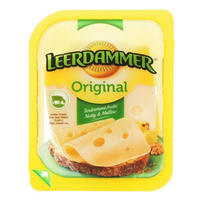 Сир твердий 45% Оригінальний слайс Leerdammer, 100 г 3238270 фото