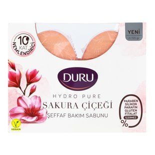 Мило Duru Hydro Pure з ароматом цвітіння вишні Duru, 2*135 гр 4356500 фото