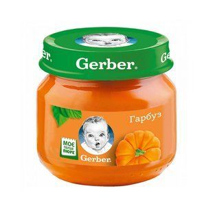 Пюре для детей от 6мес овощное Тыква Gerber с/б 80г 3546390 фото