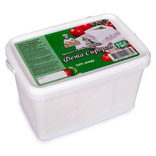 Сир м'який 55% фета Сиророб, 100 г 3808830 фото