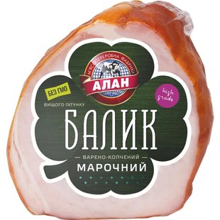 Балик копчено-варений Марочний Алан, 100 г 3015110 фото