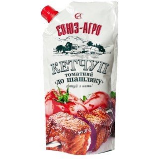 Кетчуп томатний До шашлику д/п Союз-Агро, 300 гр 2480740 фото