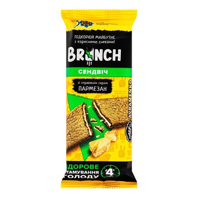 Сендвіч зі смаком сиру пармезан Brunch АВК, 47 г 4139370 фото