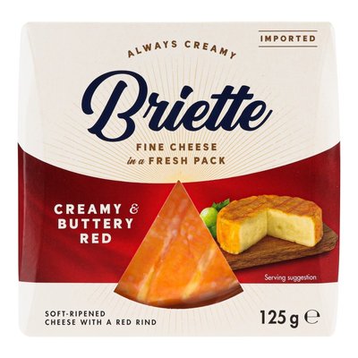 Сир 60% м'який Creamy&Buttery Red Briette, 125г 4062660 фото
