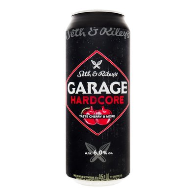 Пиво спеціальне зі смаком вишні ж/б Garage Hardcore, 0.5 л 3598550 фото