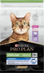 Корм сухой для взрослых кошек после стерилизации с индюшкой Purina Pro Plan, 100 г 3224700 фото