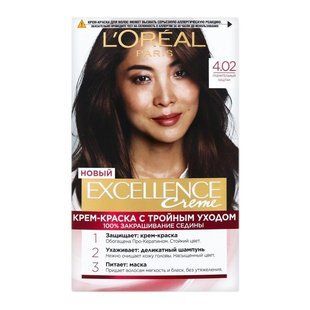 Краска для волос Excellence Creme №4.02 AA667000 L'Oreal Paris, 268 г 4276290 фото