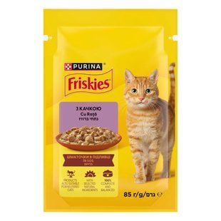 Корм для котів з качкою у підливці Friskies, 85 г 3195400 фото