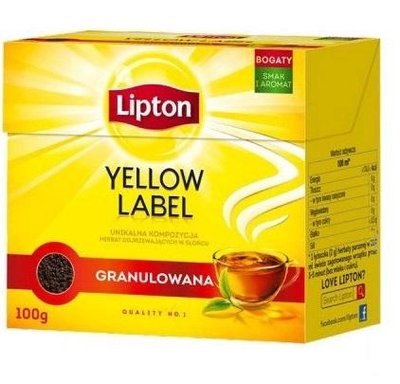 Чай черный байховый Yellow Label Lipton, 100 г 3860820 фото