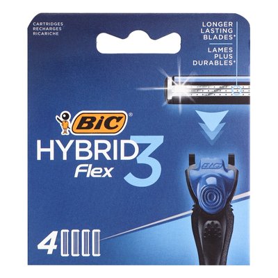 Станок для гоління 3 Flex + 4 картриджа Bic, 1 шт. 3581580 фото