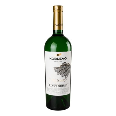 Вино біле сухе Пiно грiджiо Koblevо, 0.75 л 4163760 фото