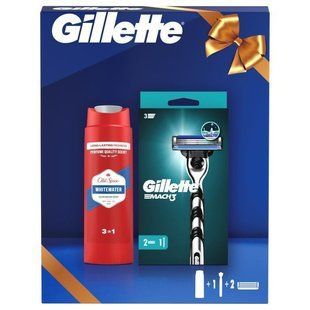Набiр Whitewater Бритва Gillette Mach3 з 2змiнн.касетами+Гель для душу+Шамп. 2-в-1 250 мл 4407100 фото