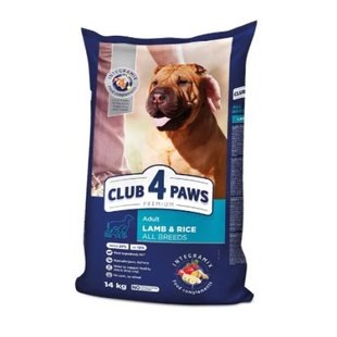 Корм сухий для собак ягня та рис Premium Club 4 Paws, 100 г 3024140 фото