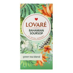 Чай пакетований зелений Bahamian Soursop Lovare, 24 шт/уп. 3552760 фото