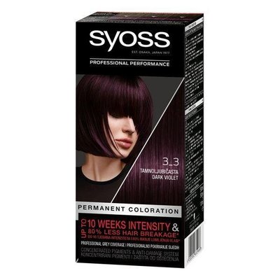 Крем-фарба для волосся №3-3 Syoss, 1шт 3776020 фото