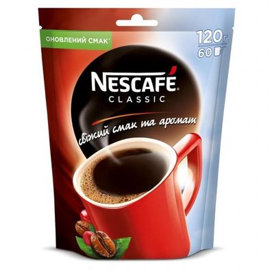 Кава розчинна Classic Nescafe, 120 г 3340360 фото