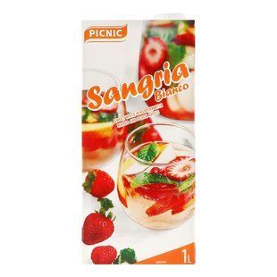 Напиток винный белый сладкий с соком манго и персика Sangria Bianco Picnic, 1 л 4284390 фото