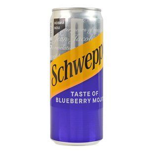 Напиток газированный Голубичный мохито ж/б Schweppes, 0.33 л 4777610 фото