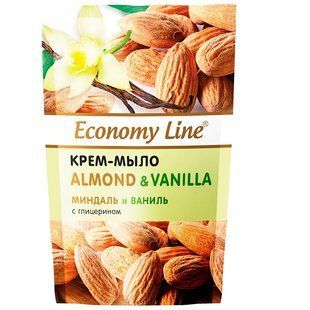 Крем-мило Мигдаль та ваніль з гліцерином Economy Line, 460 мл 4464870 фото