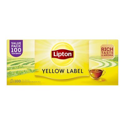 Чай чорний байховий Yellow Label Lipton, 100 шт/уп. 3860710 фото