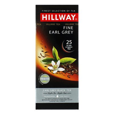 Чай чорний пакетований Ерл Грей Hillway, 25 шт/уп. 2844400 фото